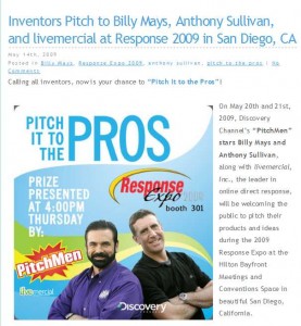 billy mays and anthony sullivan pitch it to the pros