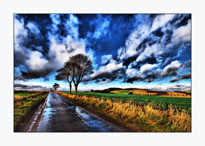 Big Sky - Long Road - Nature Scene - Tayside - Scotland - like the blogging challenge