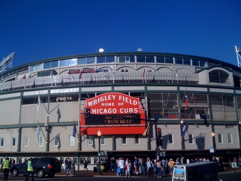 Church of Baseball - Wrigley, preparing for the night's game