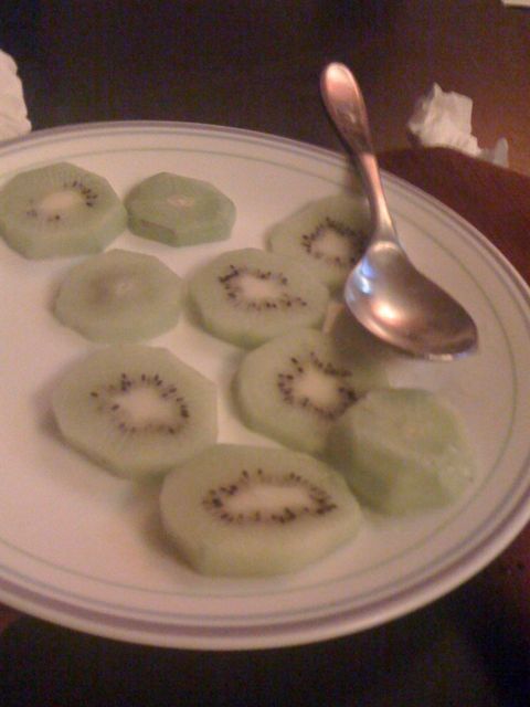 frozen kiwi slices