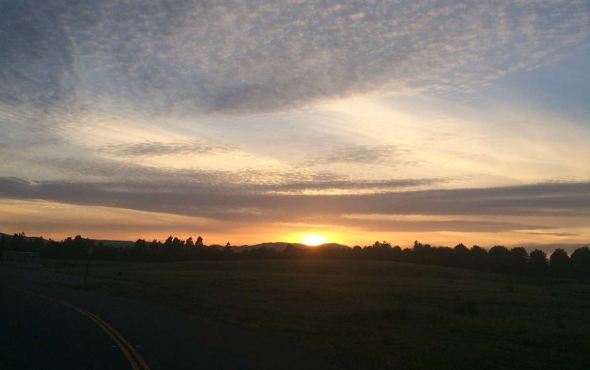 sundown at Emerald Glen Park, Dublin, CA