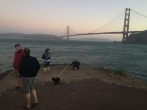 with friends at marina golden-gate rec area. Seriously, Sausalito is pretty much there.