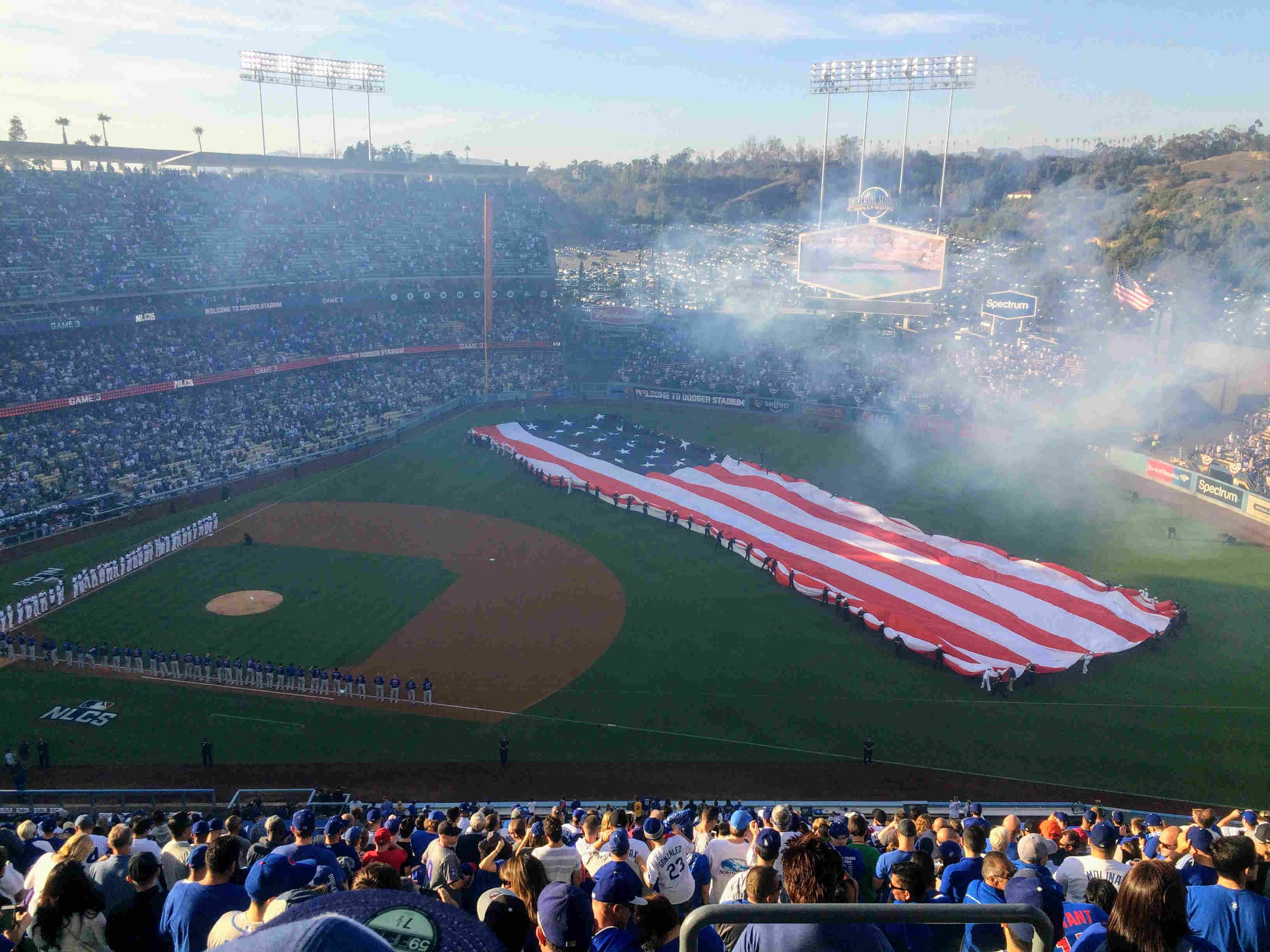 cubs dodgers 2016 nlcs game 3 national anthem