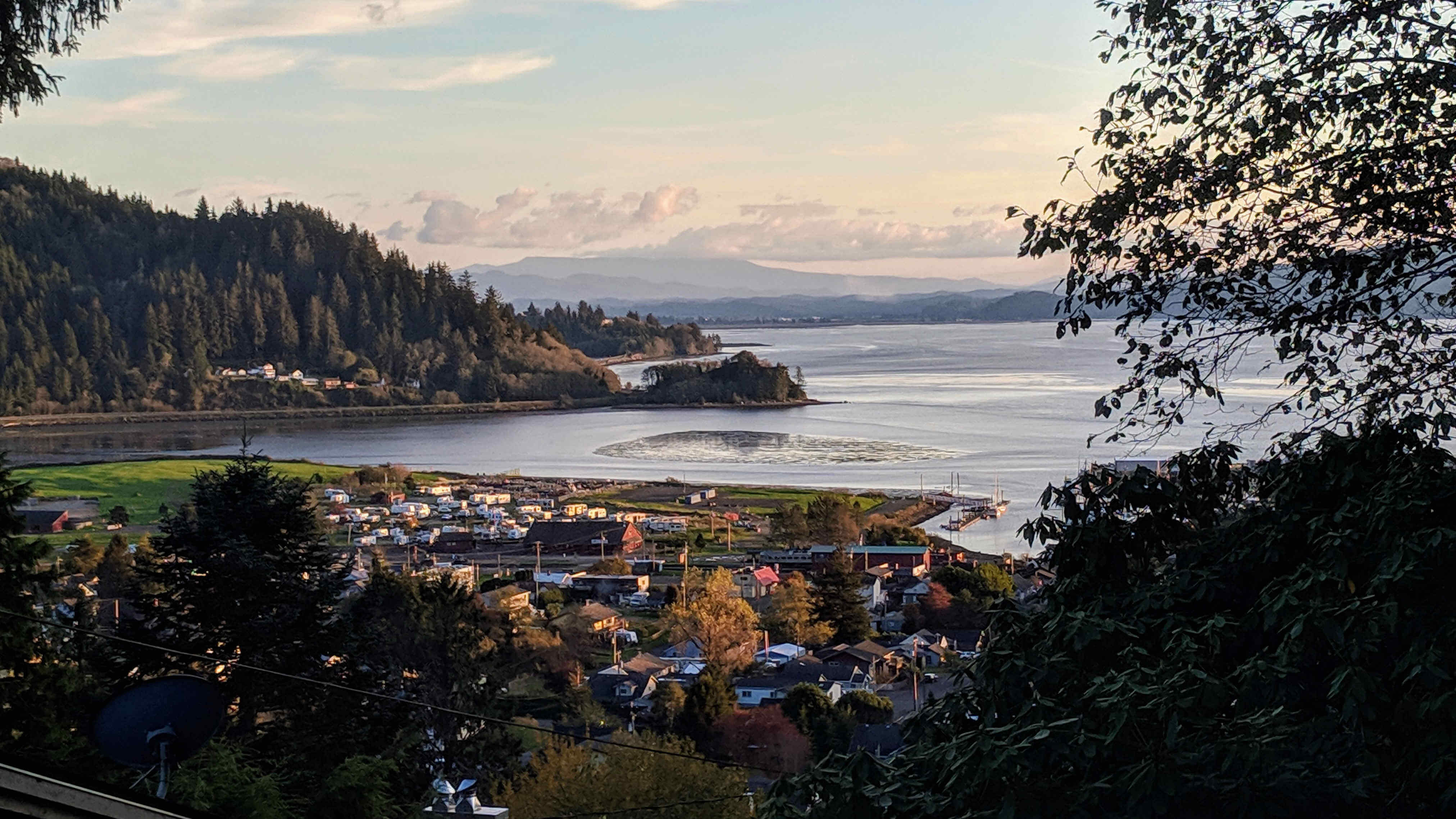 View of Tillamook Bay from Holly St., Garibaldi, OR