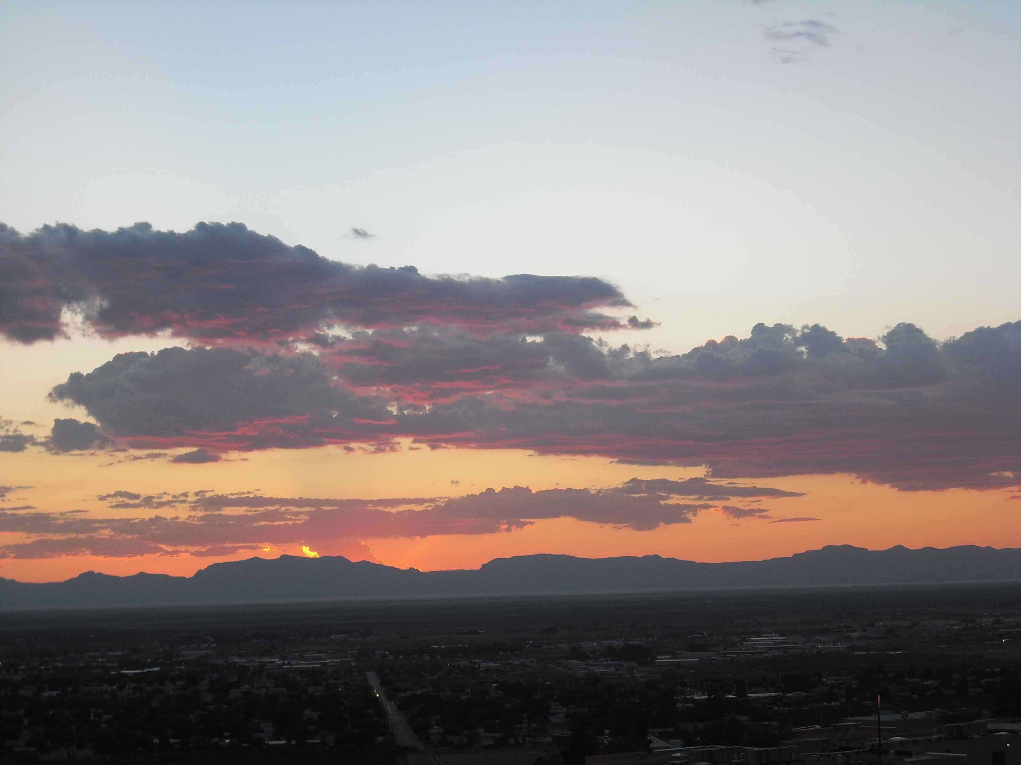 Sunset over Alamogordo, NM